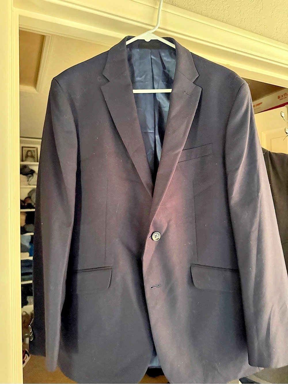 Kenneth Cole Reaction Men's Blazer Navy Size 42R Like New